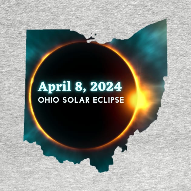 Ohio Solar Eclipse 2024 by Little Duck Designs